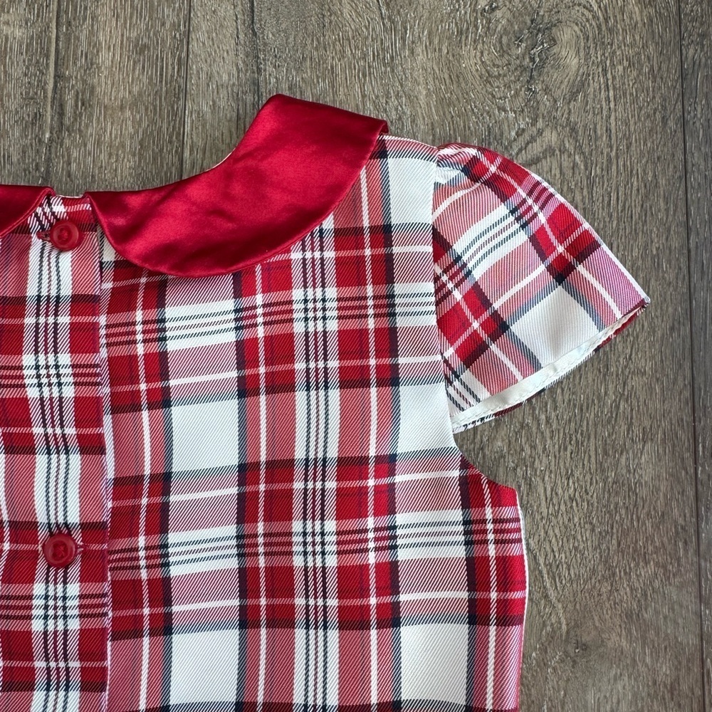 The Children's Place Red and White Plaid Dress - Picture 8 of 8